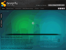 Tablet Screenshot of design4u.com.au
